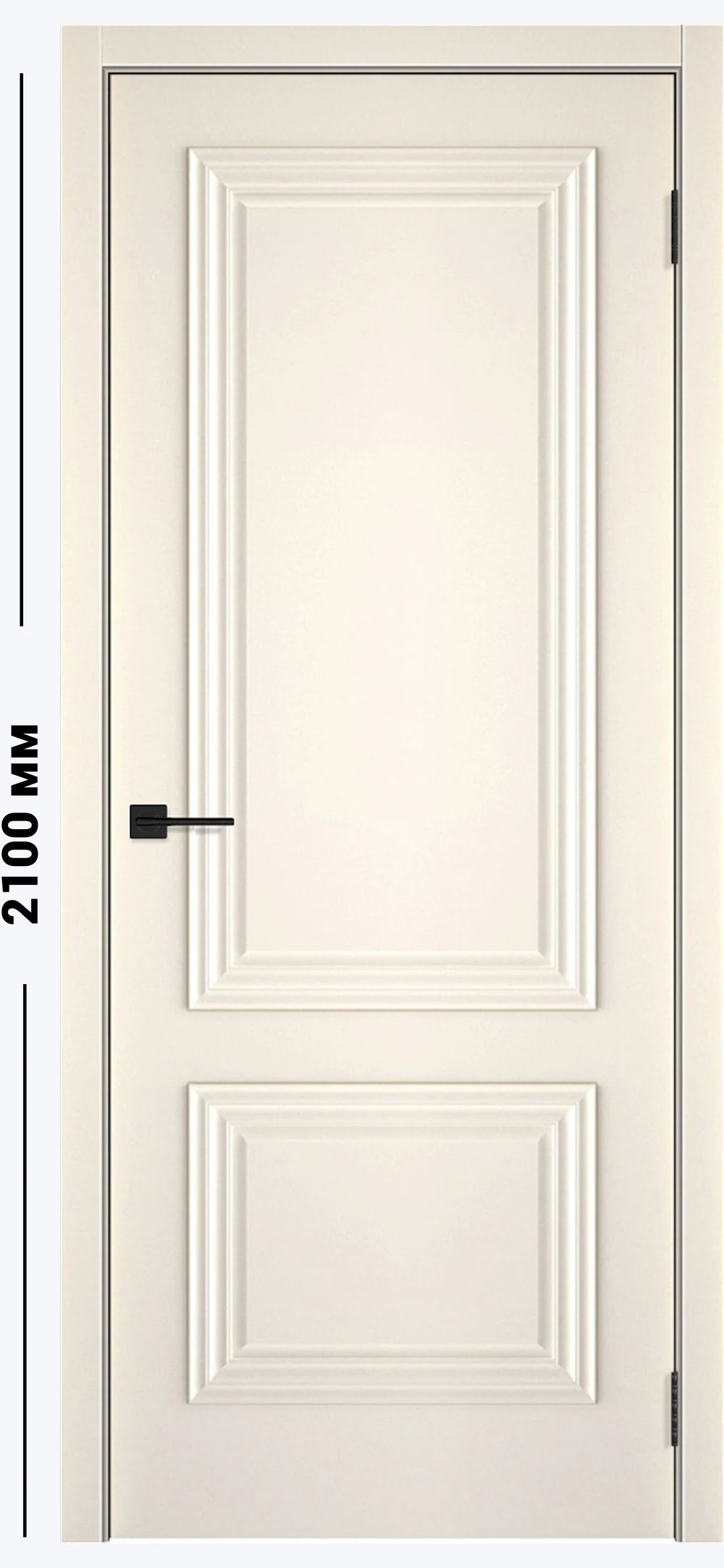Межкомнатная дверь Маэстро 2 2100 мм RAL 9010 глухая, вариант RAL 9010